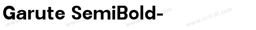 Garute SemiBold字体转换